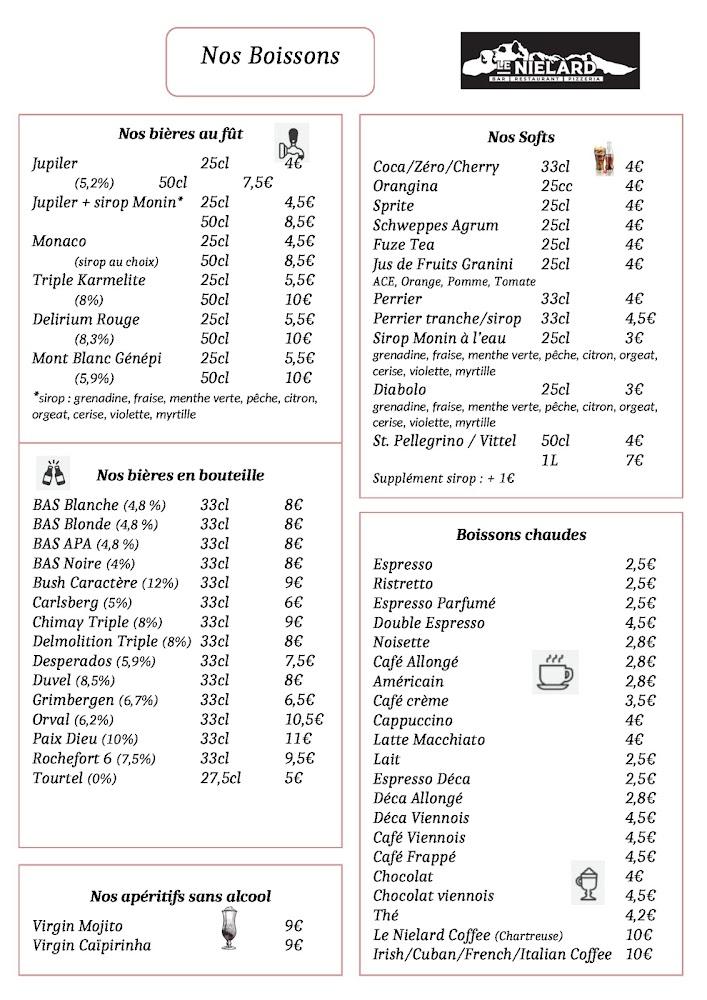 Le Niélard - Menu Image 1